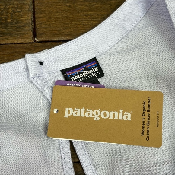 Patagonia Romper Beluga Organic Cotton New - Picture 8 of 10